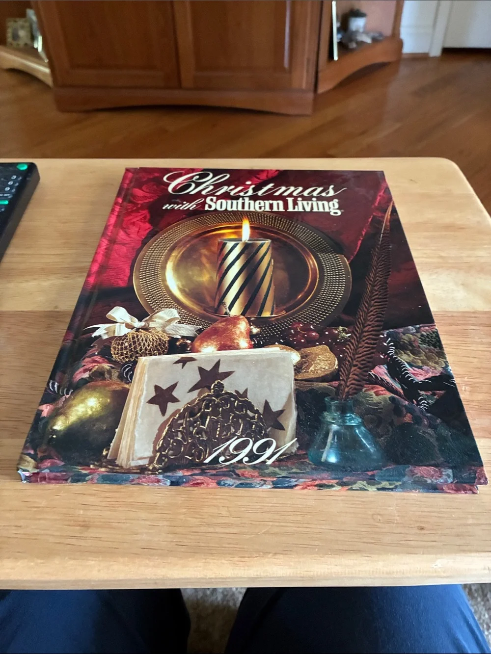 Southern Living Holiday Coffee Table Book with Red and Gold Cover